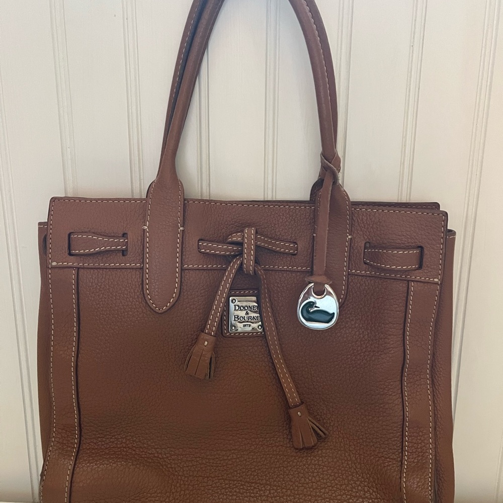 Dooney & Bourke Tan Leather Satchel